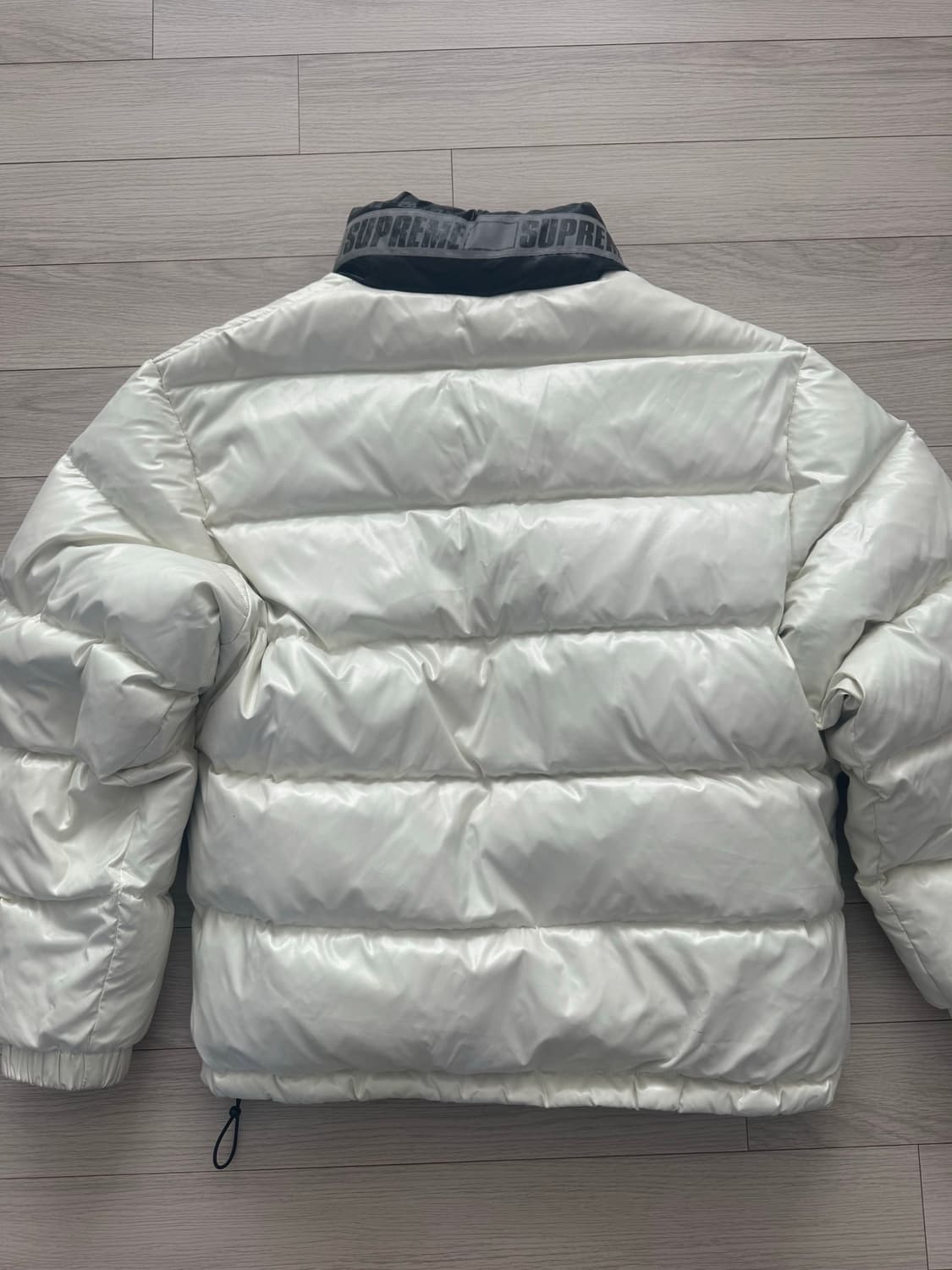 슈프림 블랙/화이트 리버시블 패딩 자켓 상품이미지8