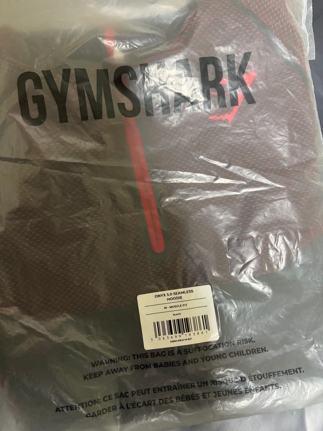 짐샤크 오닉스 레드 후드 M (새상품) 상품이미지2