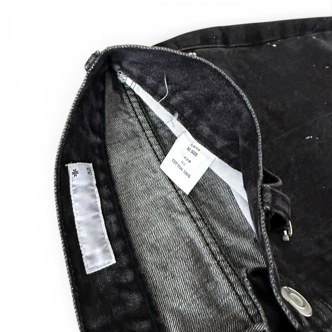 TONYWACK Paint Black Denim Pants 상품이미지7