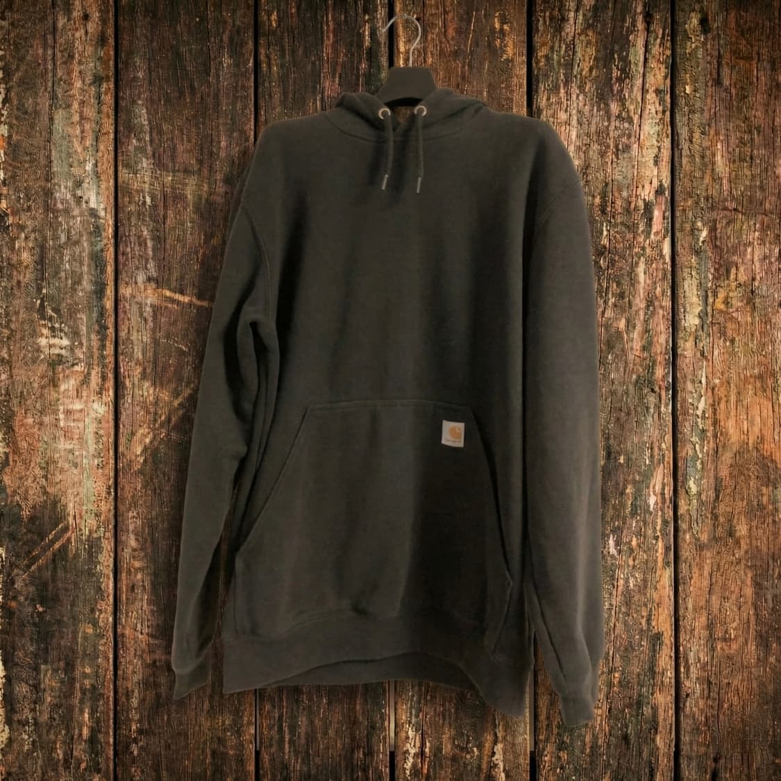 칼하트 빈티지 블랙 루즈핏 기모 후드 상품이미지1