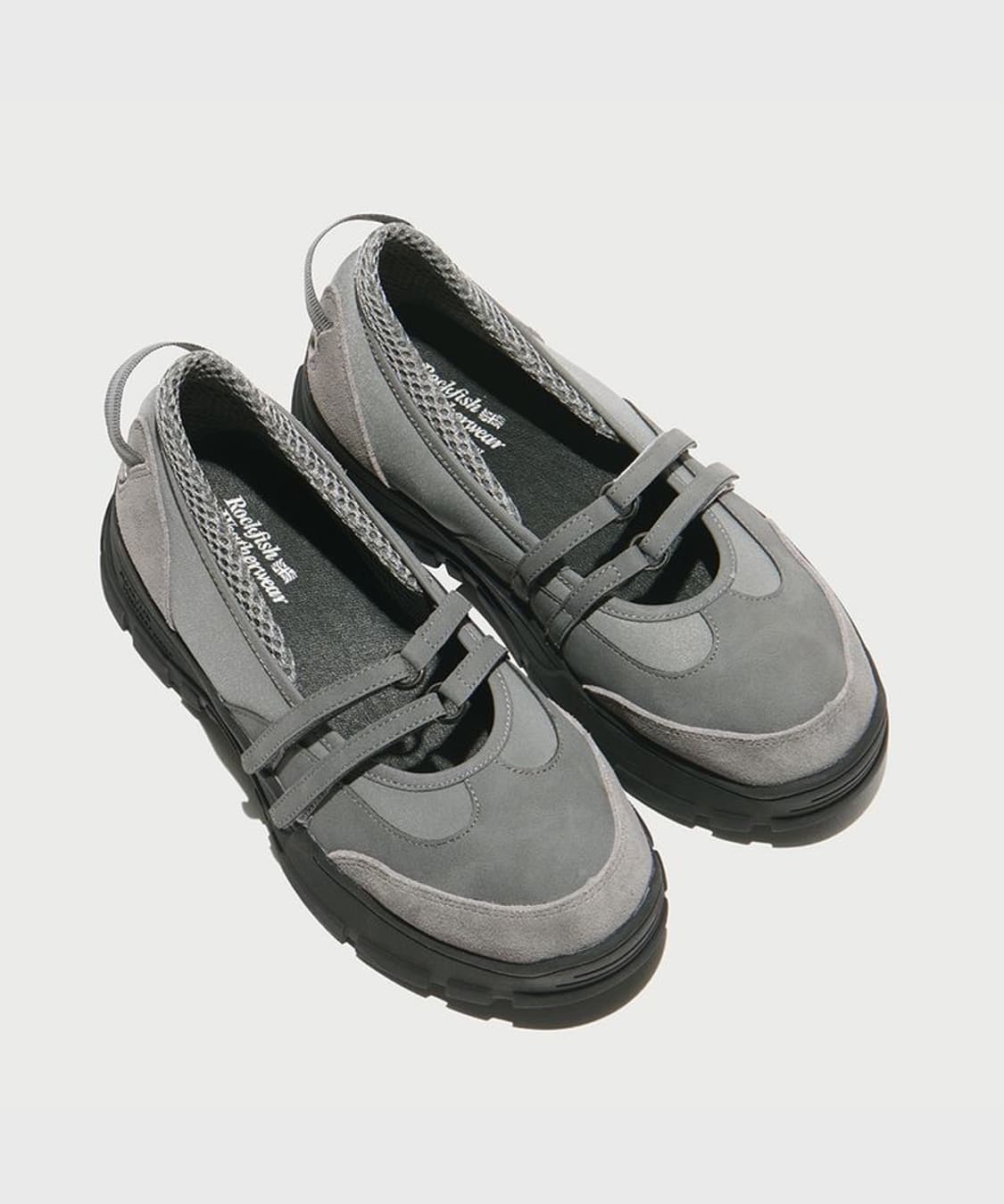 (240~245mm) 락피쉬 2스트랩 메리제인 그레이색상 상품이미지2