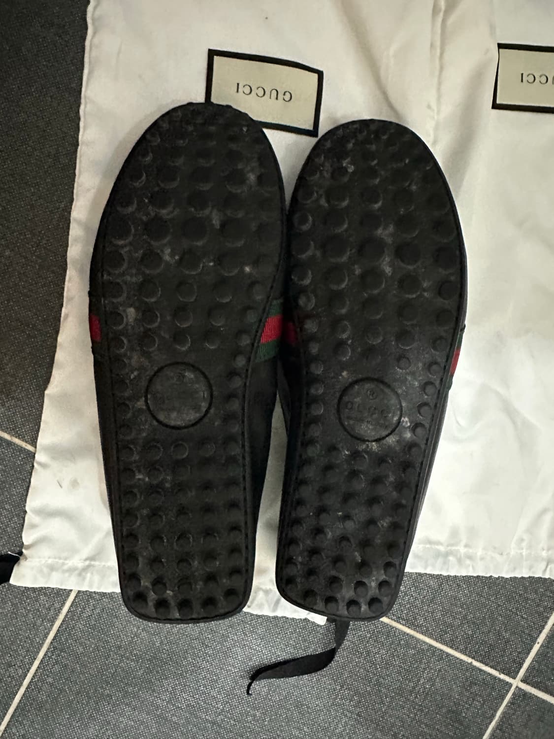 구찌 남성 웹 스트라이프 드라이빙 슈즈 / 566294 / UK8(270 상품이미지6