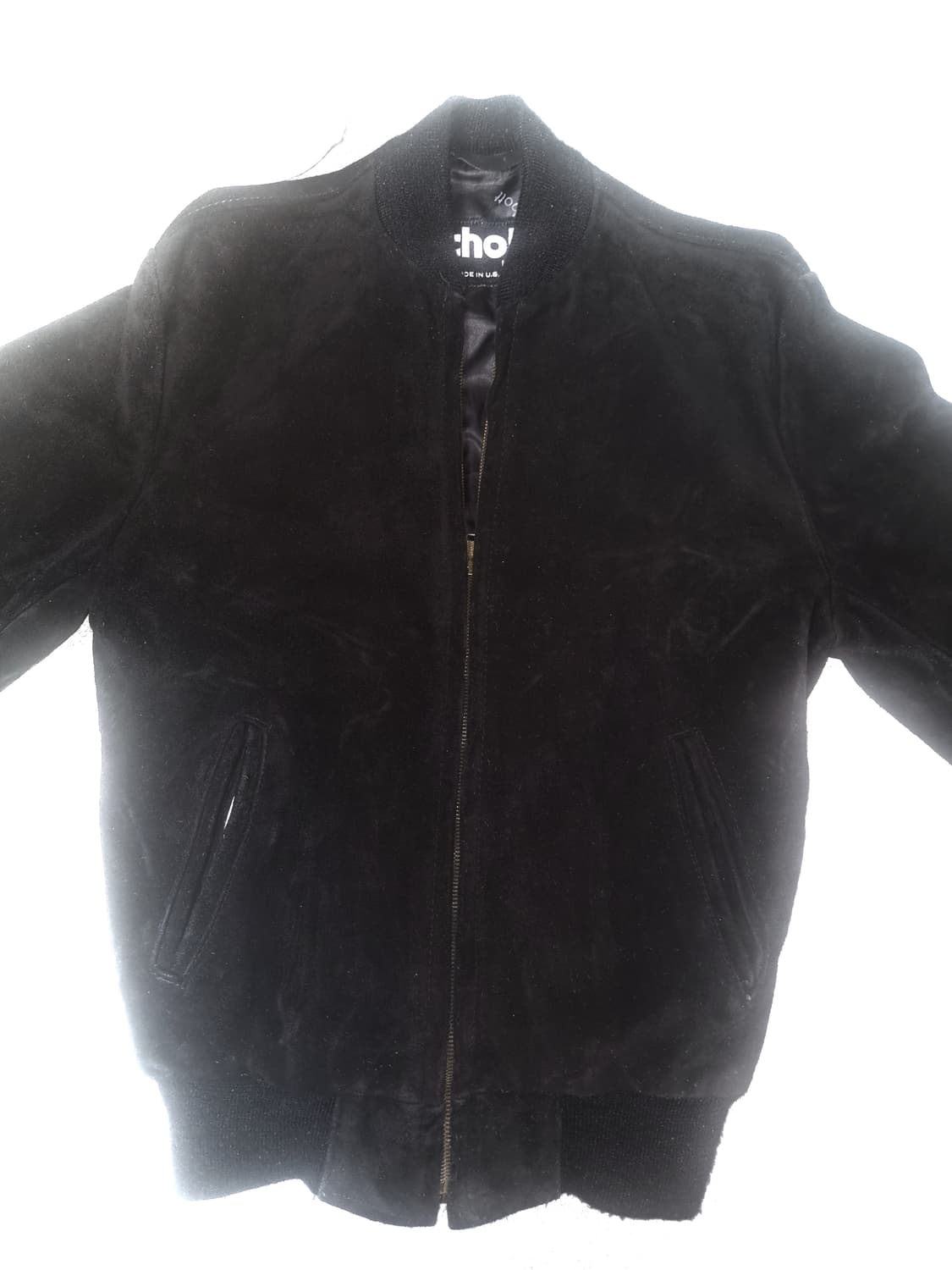 USA 빈티지 쇼트 스웨이드 봄버자켓 상품이미지1