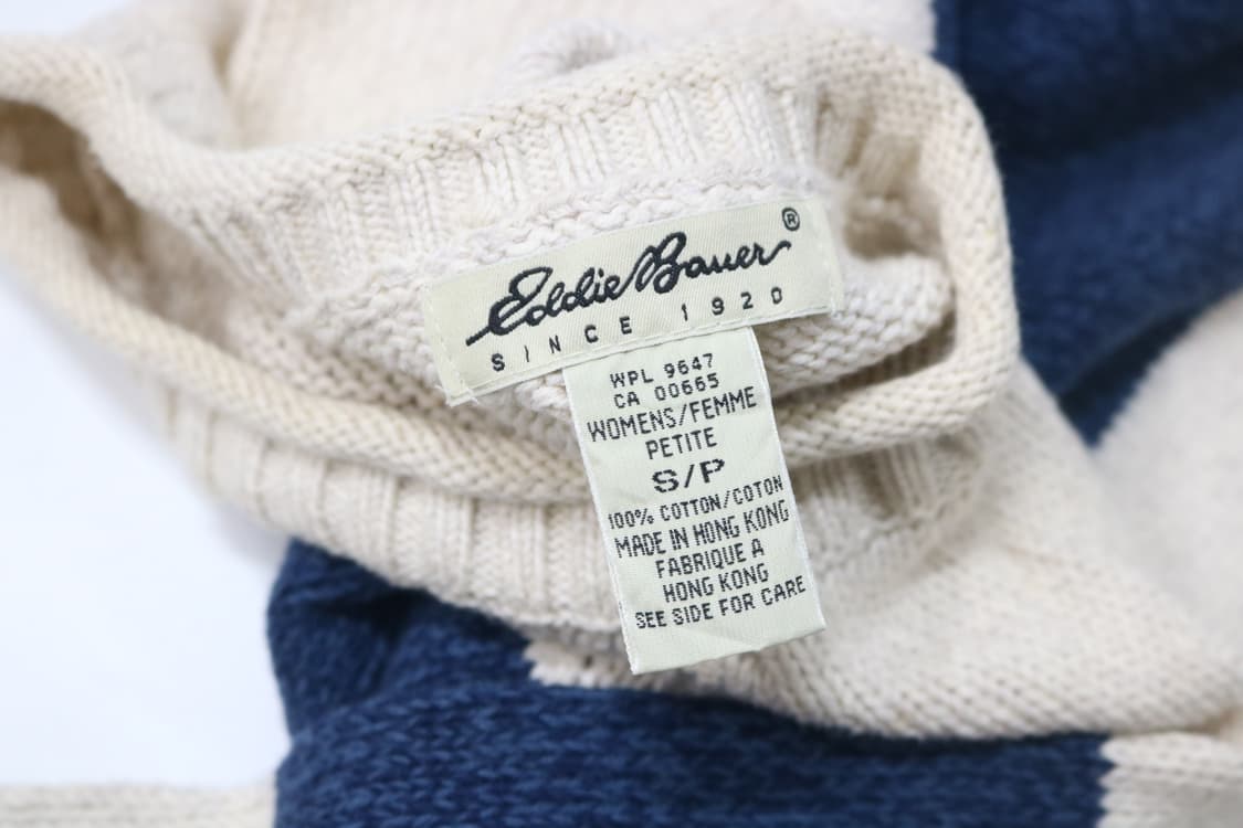 에디바우어 빈티지 굵은 스트라이프 코튼 니트 상품이미지9