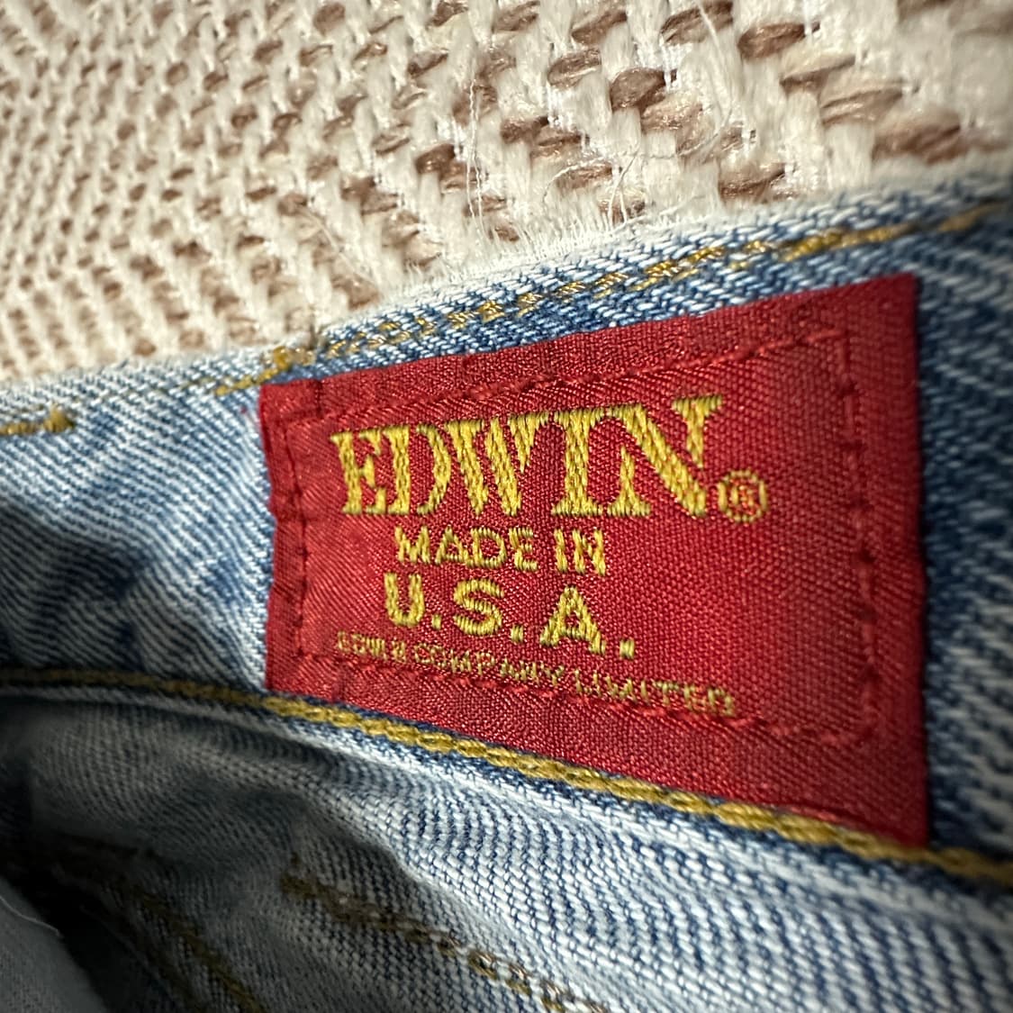EDWIN 90's usa made denim pants vintage 상품이미지3