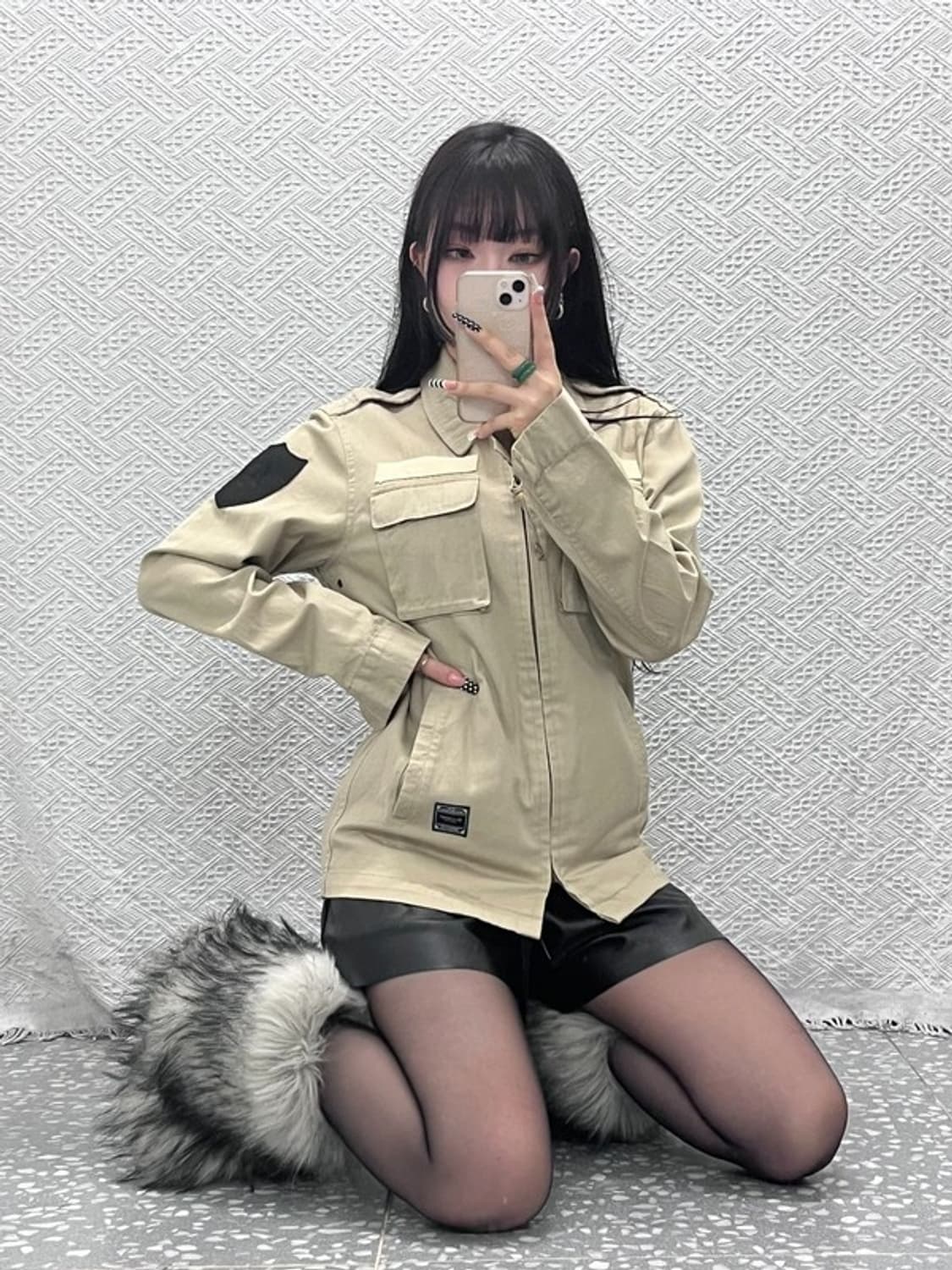 리타 빈티지 밀리터리 헌팅 트러커 셔츠 워크 자켓 M C10509 상품이미지2