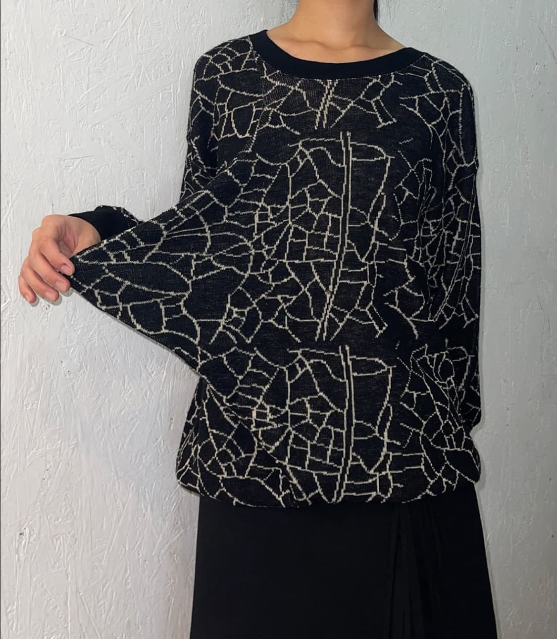 꼼데가르송 트리콧 네트 패턴 니트 상품이미지4