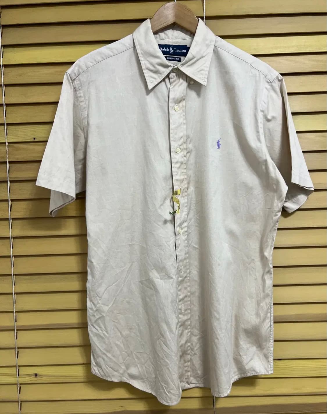 랄프로렌 남성 연베이지 코튼반팔셔츠 상품이미지2