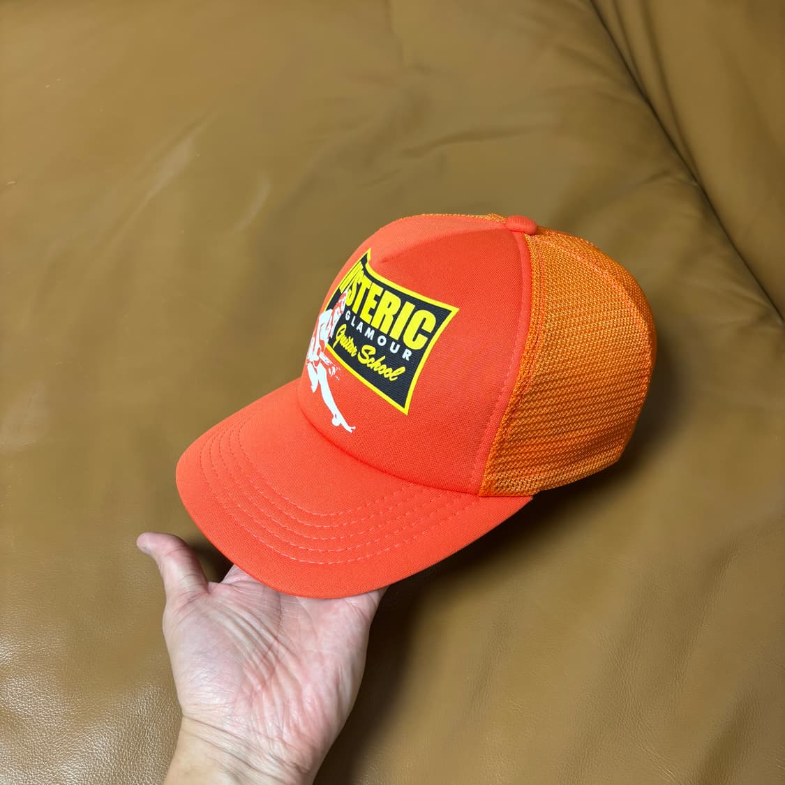 Hysteric Glamour 히스테릭글래머 오렌지 6패널 볼캡 모자 상품이미지4