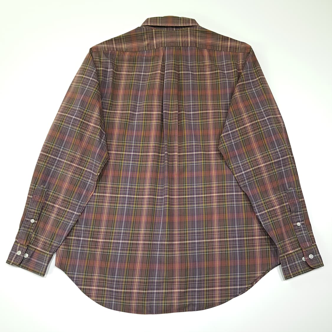 CL725 L 폴로 00s 버튼다운 퍼플레드 마드라스체크 셔츠 남방 상품이미지6