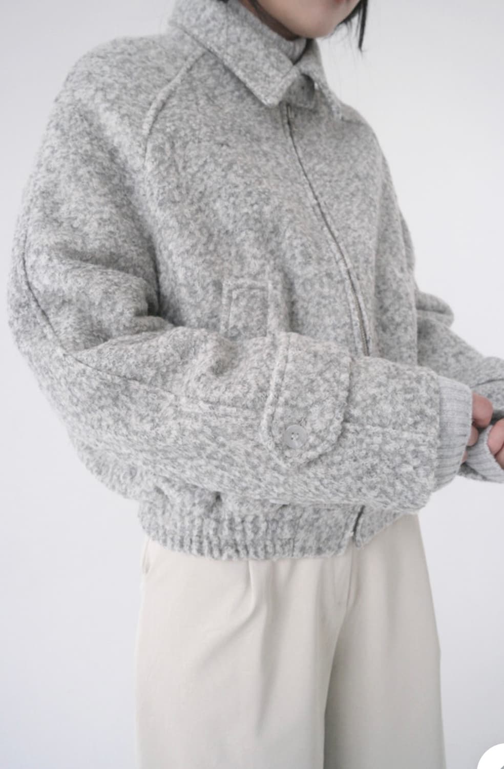 애프터먼데이 알파카 울 봄버 자켓 상품이미지1