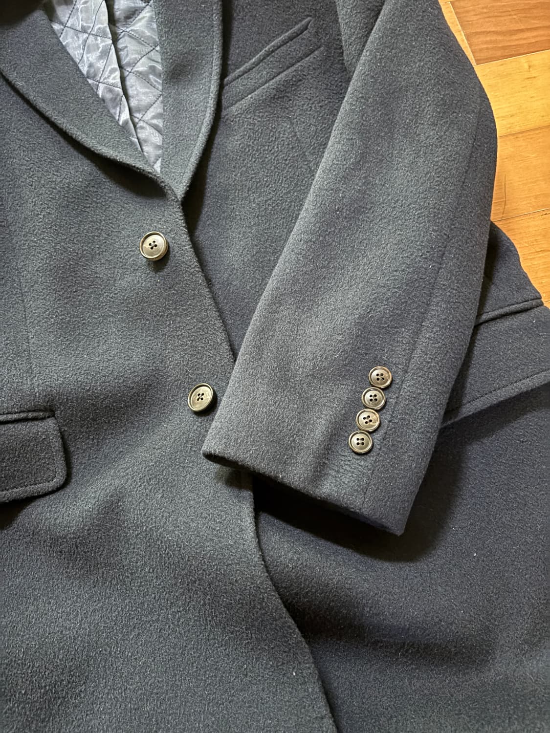 캐시미어 지크 코트 상품이미지3