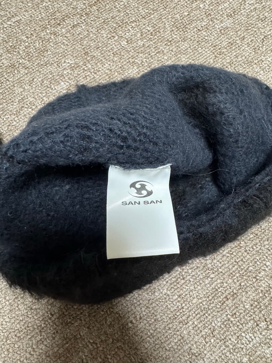 산산기어 모헤어 블랙 비니 상품이미지2