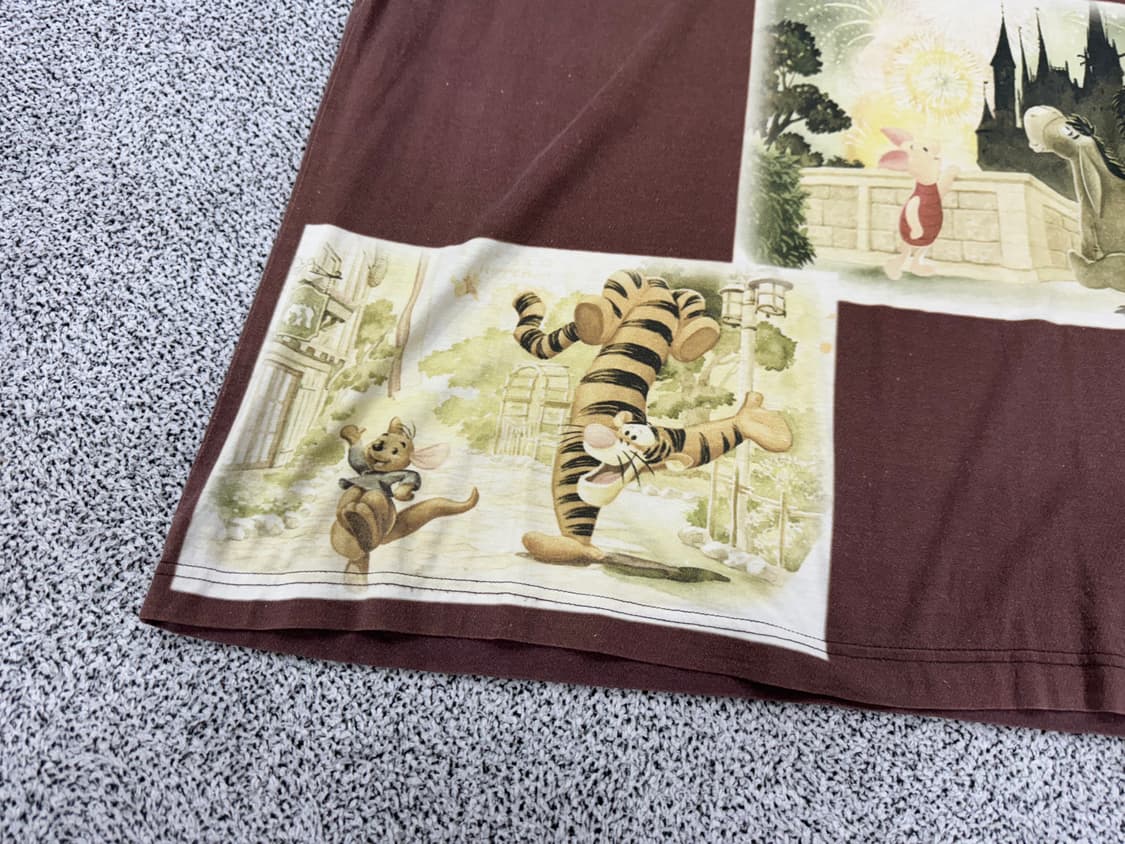 90s 디즈니 POOH 프린팅 티셔츠 상품이미지3