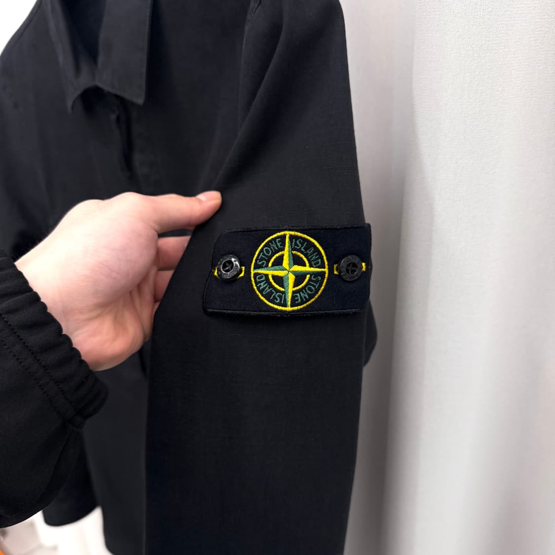 [M] 스톤아일랜드 오버셔츠 자켓 블랙 상품이미지4
