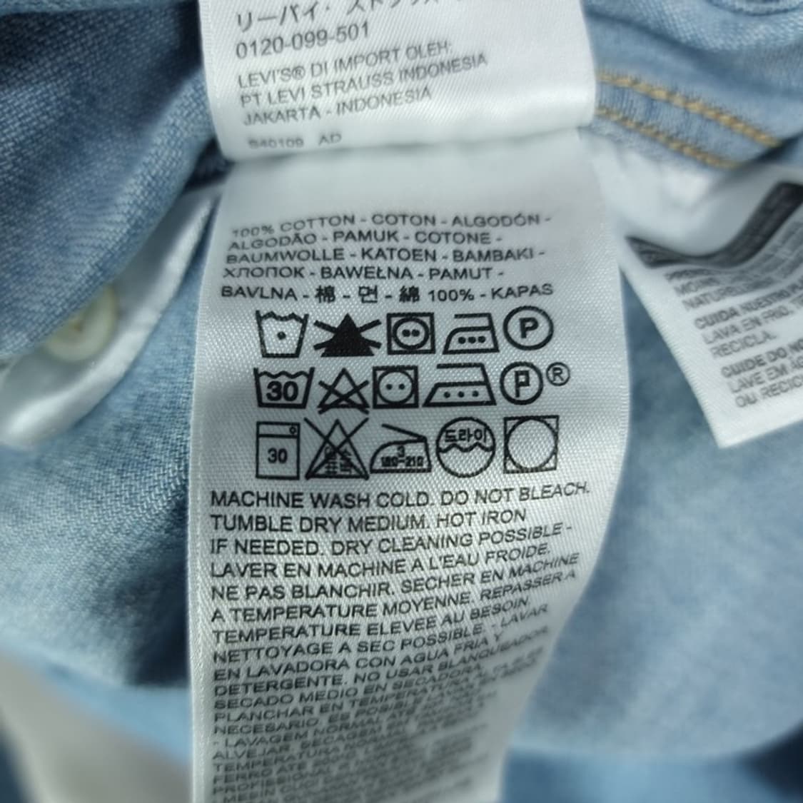 [리바이스] 웨스턴 연청 데님 셔츠 M20023 상품이미지10