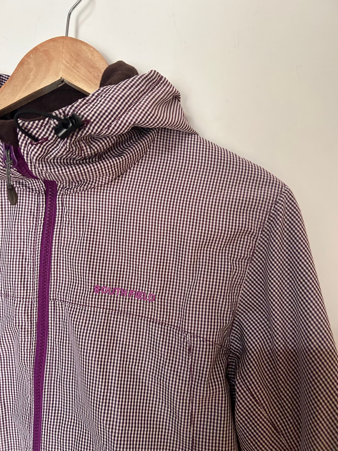 보라 체크 바람막이 상품이미지2