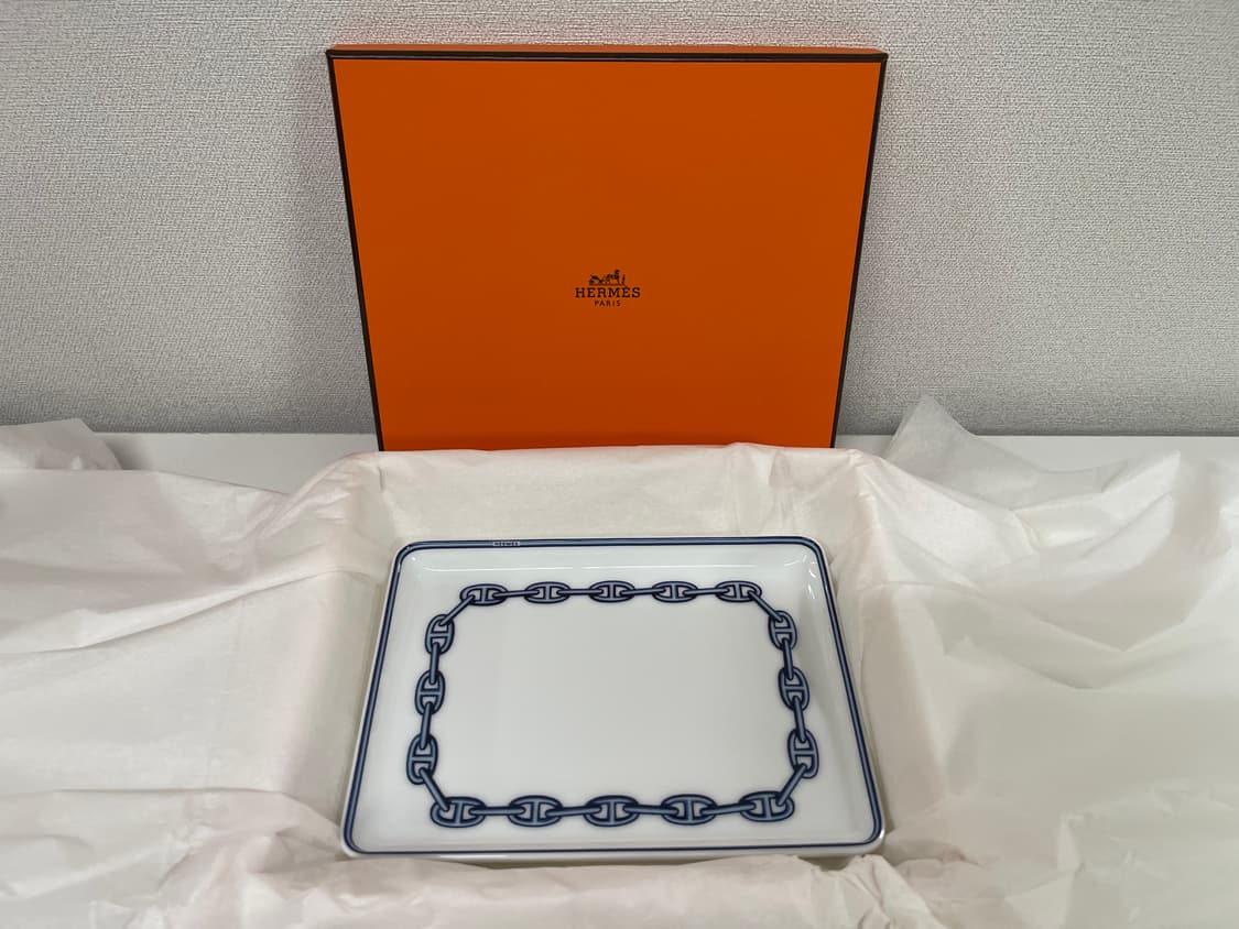 에르메스 샹달 블루 스퀘어 플레이트 1P 상품이미지5