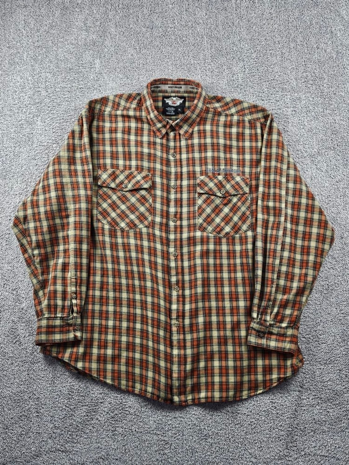 할리데이비슨 체크 패턴 포켓 바이커 셔츠 ( 3XL ) / 11111 상품이미지2