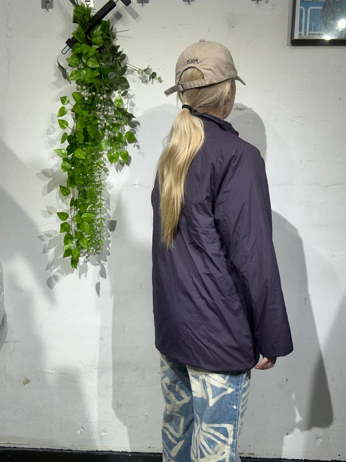 00s 나이키 퍼플 바람막이 자켓 M 상품이미지3