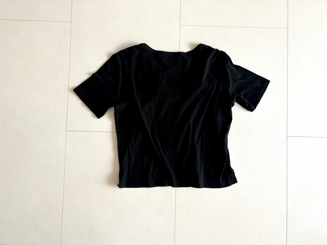 circle embroidery black top 상품이미지3