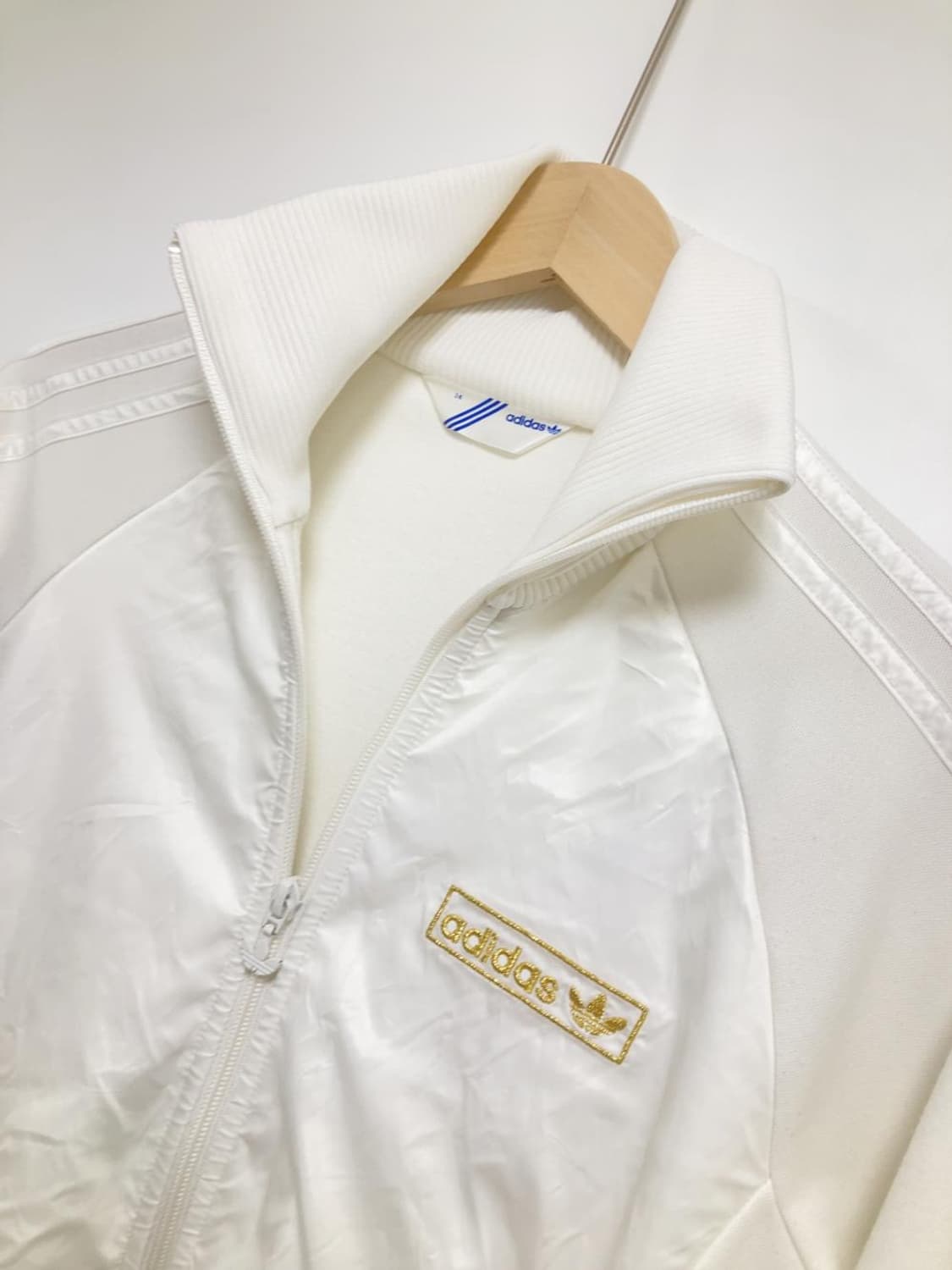 아디다스 흰금 져지 화이트 골드 트랙탑 집업 자켓 상품이미지2