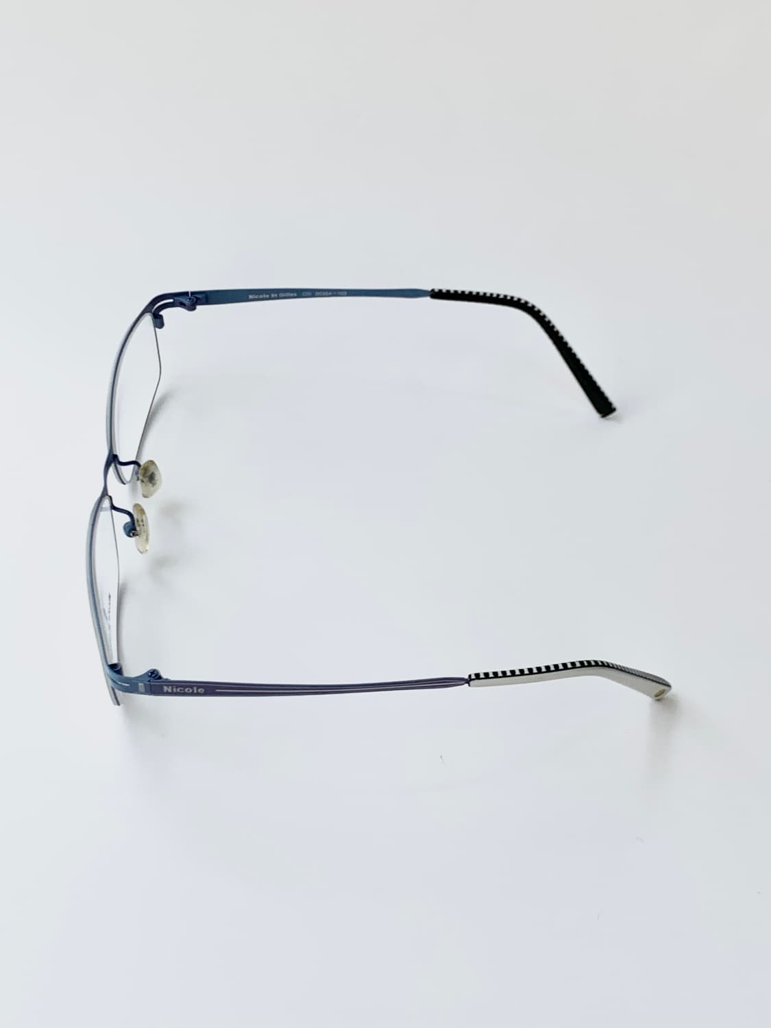 [픽키-606] 블루 메탈 안경 데드스탁 사각 프레임  상품이미지3