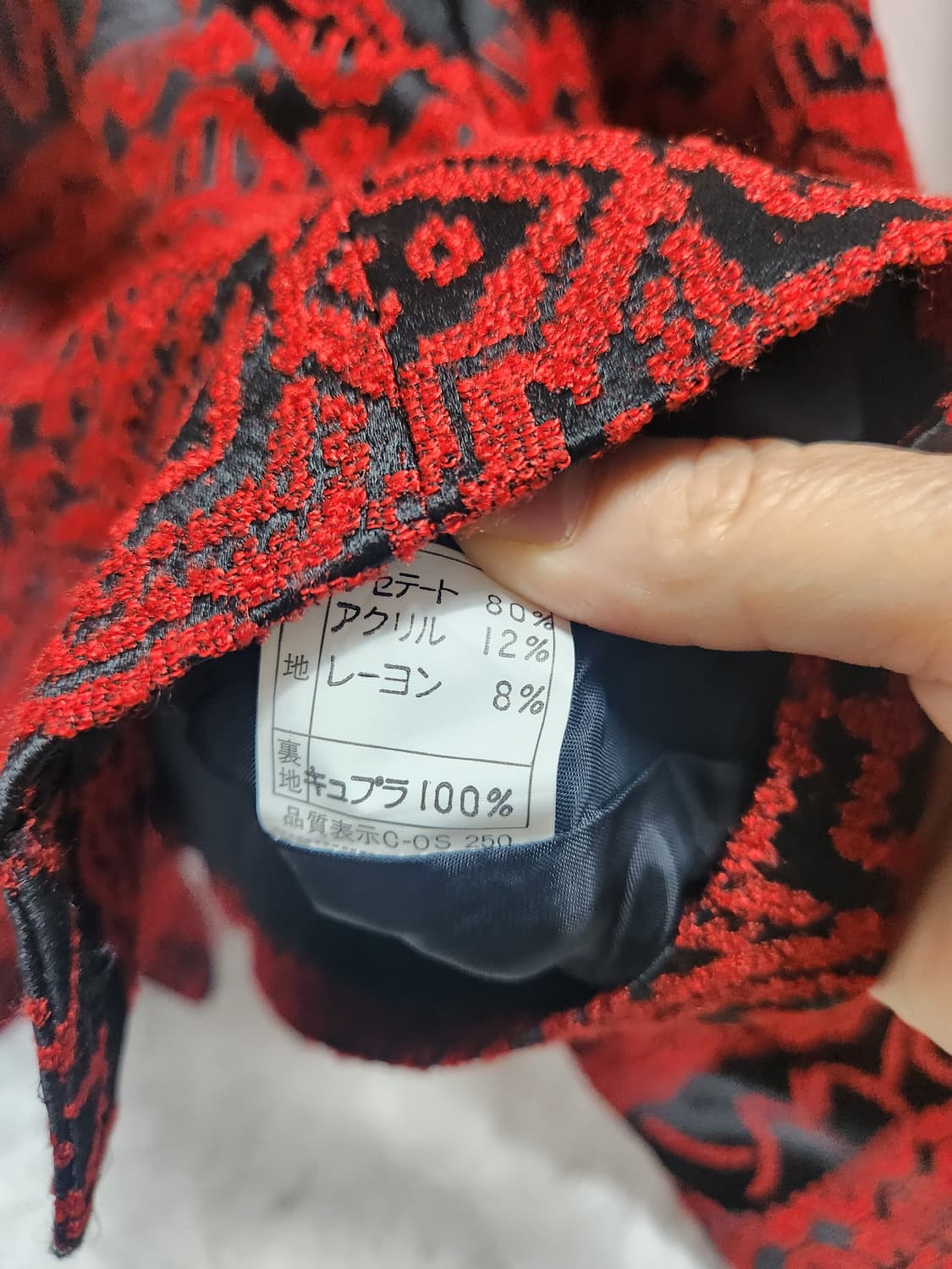 MILAN DONNA 패턴 자켓 레드 블랙 상품이미지8