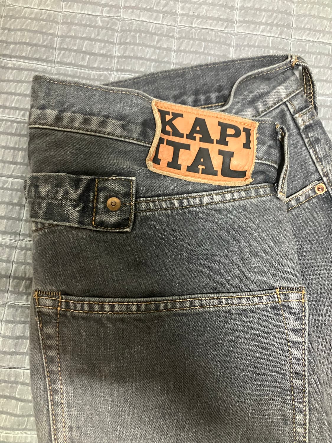 캐피탈 14온즈 데님 멕시칸 턱시도 5P 오카길리 팬츠 블랙 상품이미지2