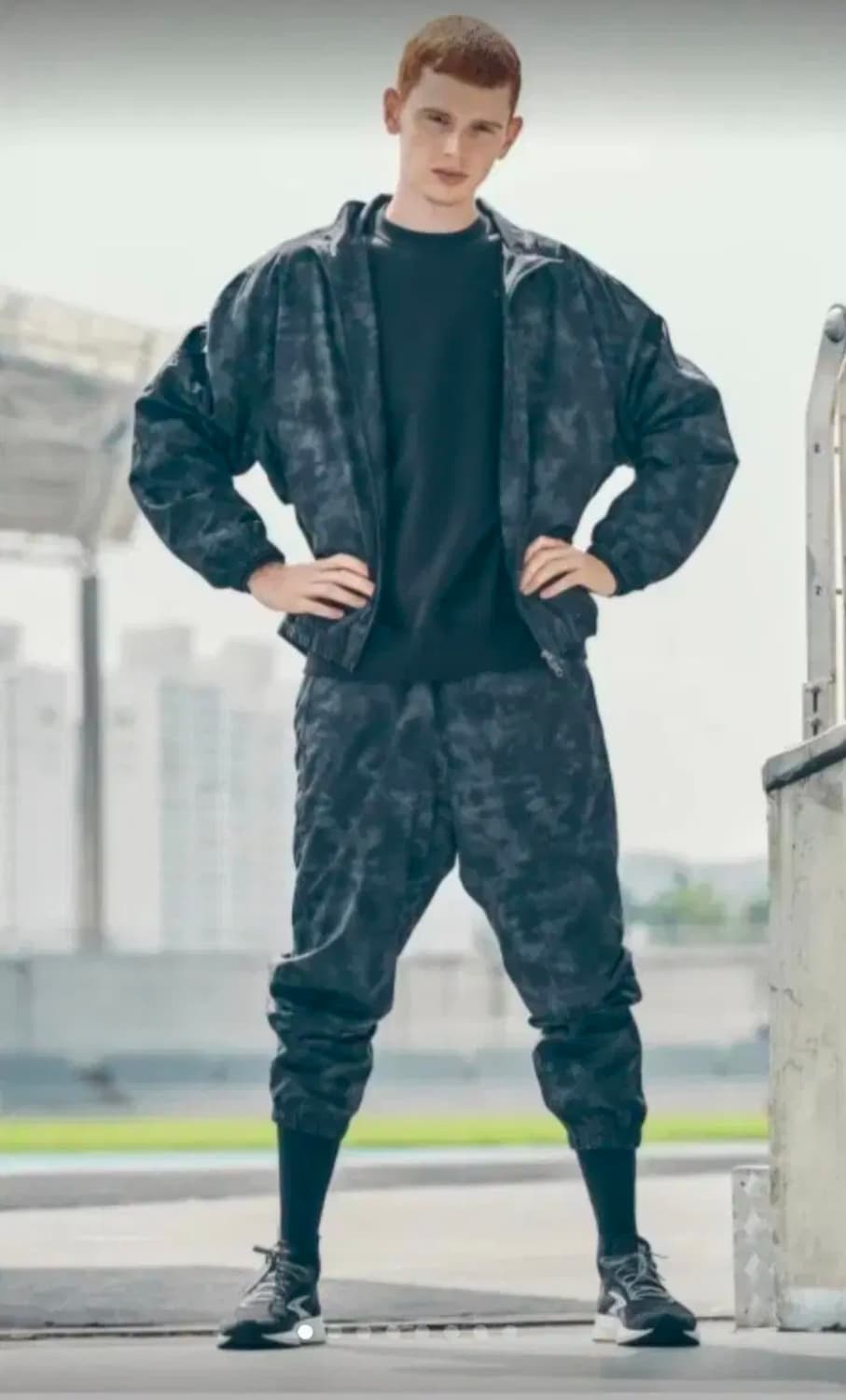 브룩스 카모 웜업 셋업 상의XL, 하의L 상품이미지1