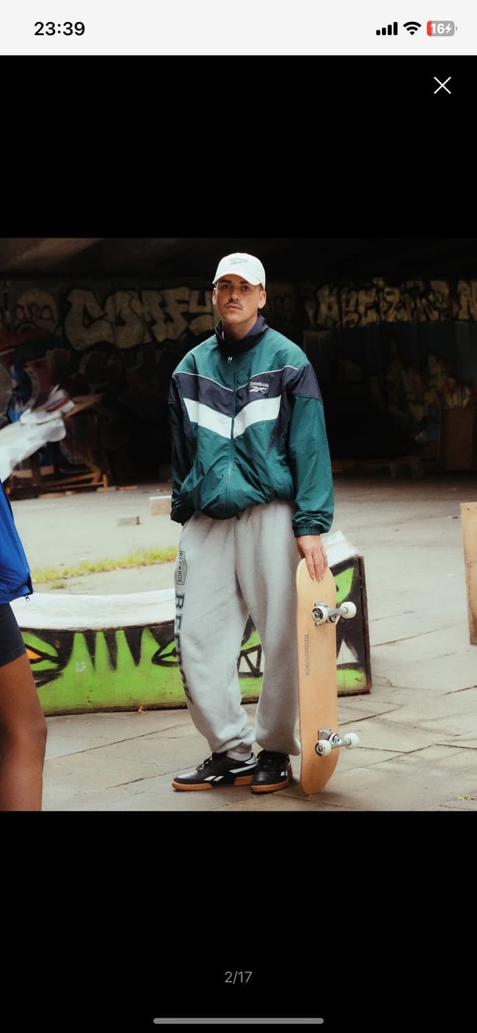 리복 헤리티지윈드브레이커 바람막이 그린 상품이미지2