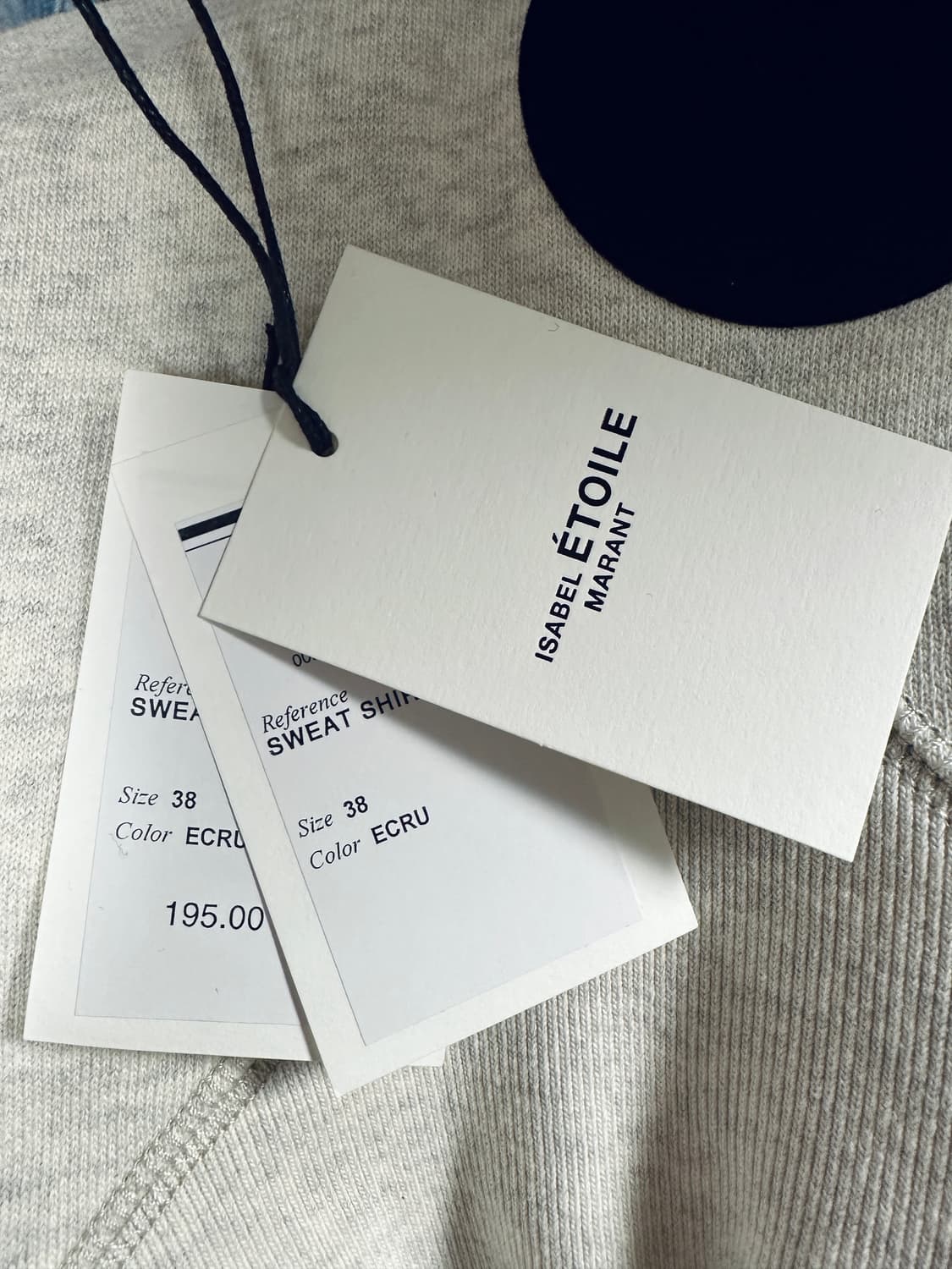 이자벨마랑 모비 스웨트셔츠 기모 38사이즈(택있음/정품) 상품이미지4