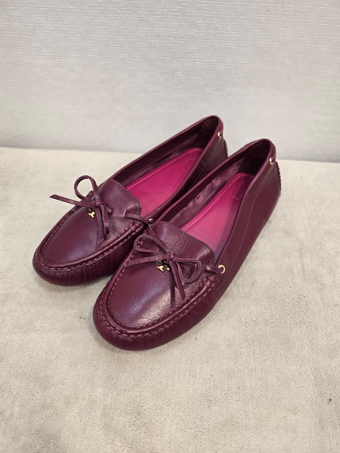 토리버치 드라이빙슈즈 플랫슈즈 버건디 260 상품이미지1