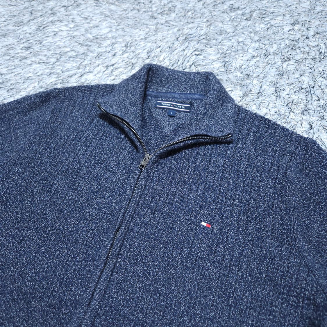 타미힐피거) L 남자 니트집업 / 왕눈이샵 상품이미지5
