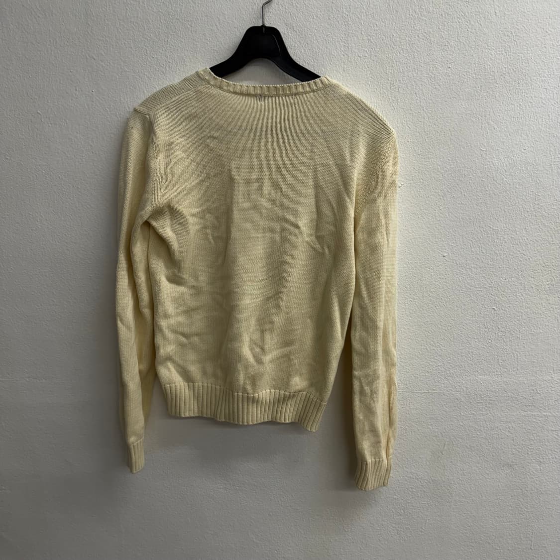 랄프 로렌 japan 스몰 로고 아이보리 니트 M 상품이미지4