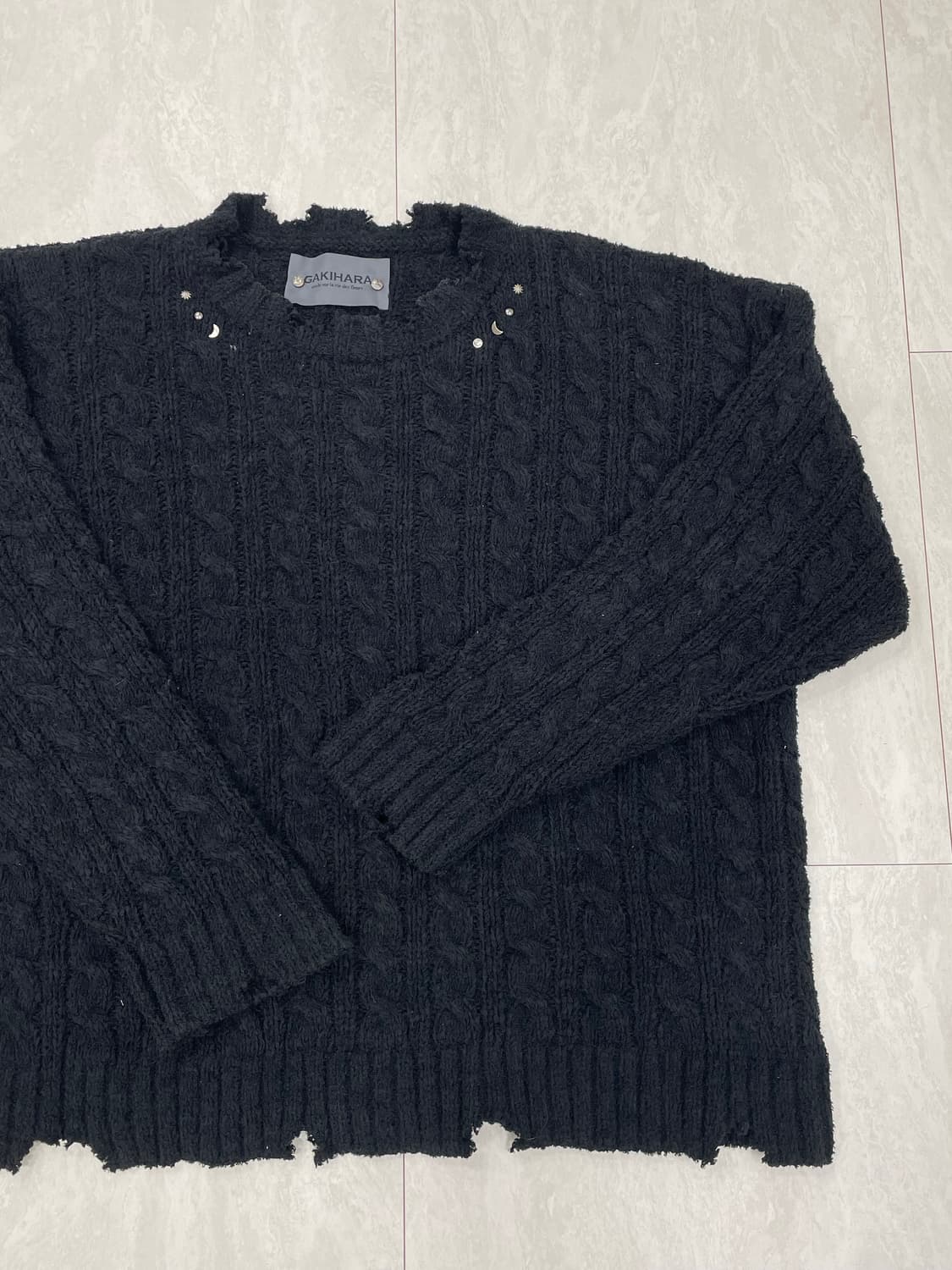 GAKIHARA 은하수 데미지 니트 상품이미지3