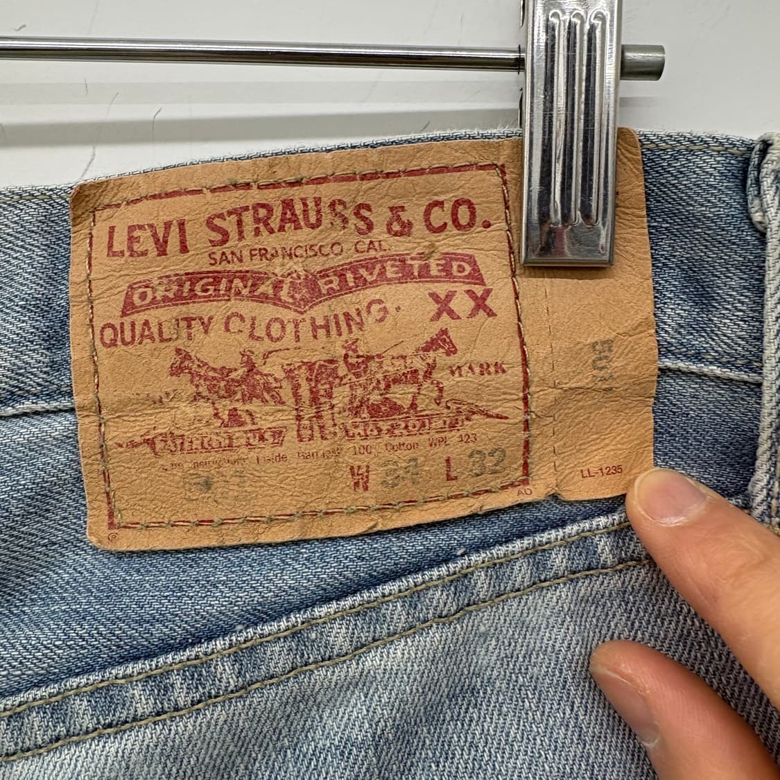 리바이스 빈티지 워싱 데님 청바지 32in 상품이미지9