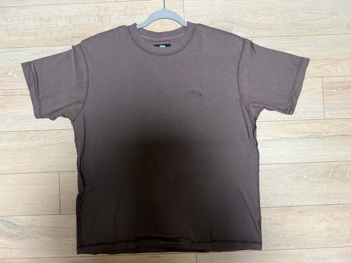 스투시 스몰 로고 티셔츠 페이디드 블랙 S 상품이미지2