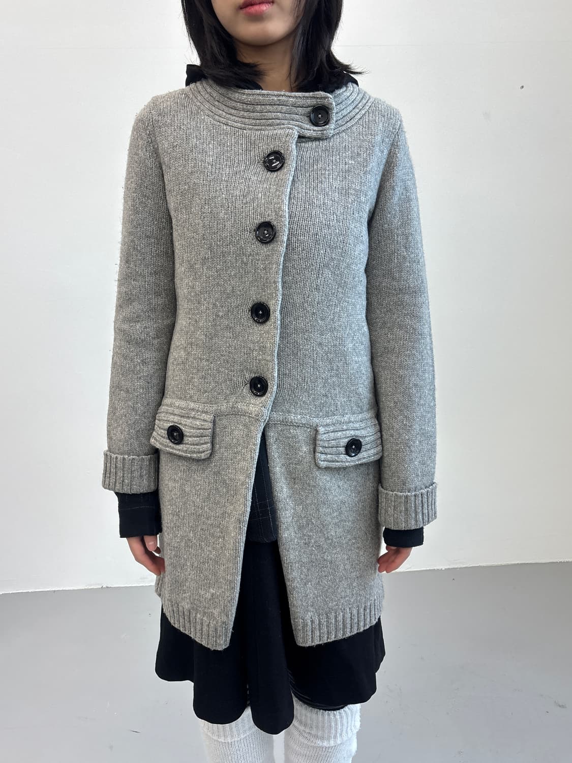 MACPHEE Wool Knit Cardigan Coat 상품이미지2