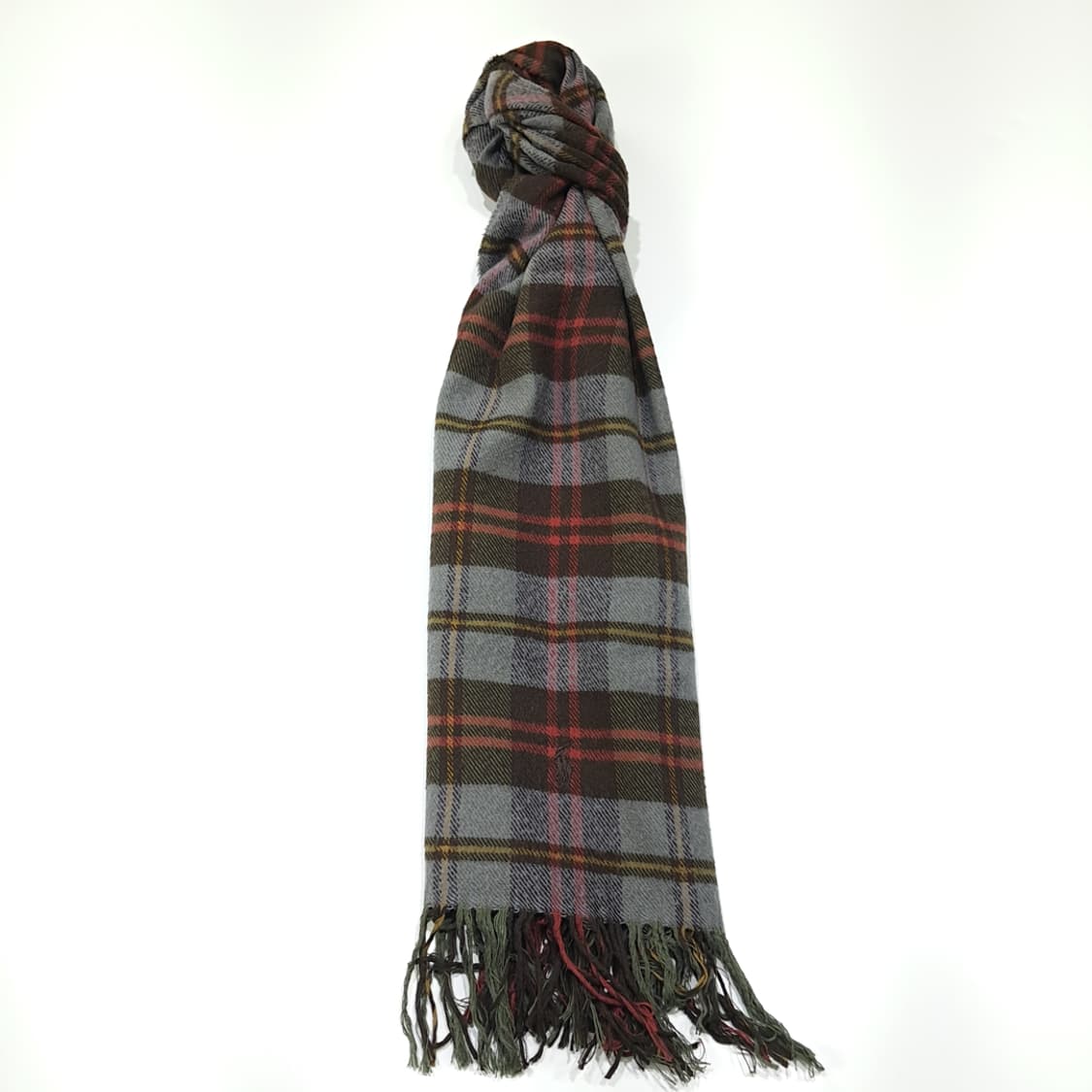 MX628 폴로 80s 프랑스판 코튼 타탄체크 멀티컬러 머플러 목도리 상품이미지3