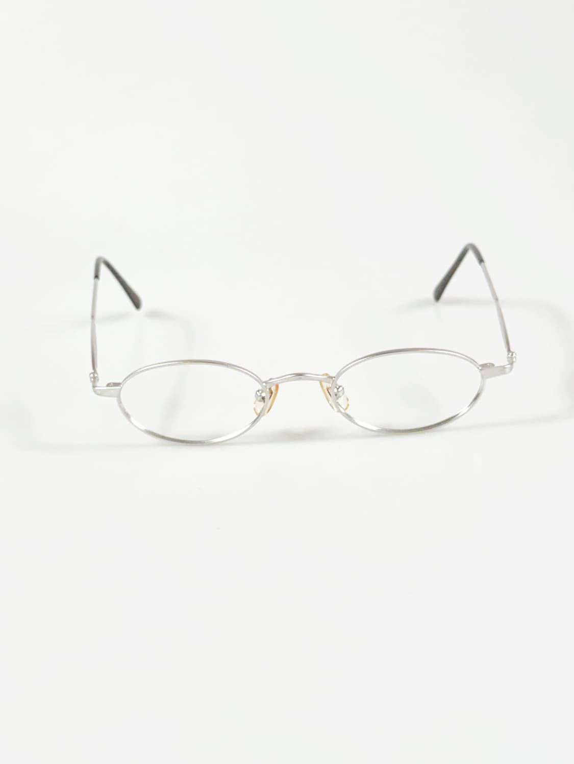 TOSCANI 실버 메탈 슬림 오벌 프레임 빈티지 안경 상품이미지1