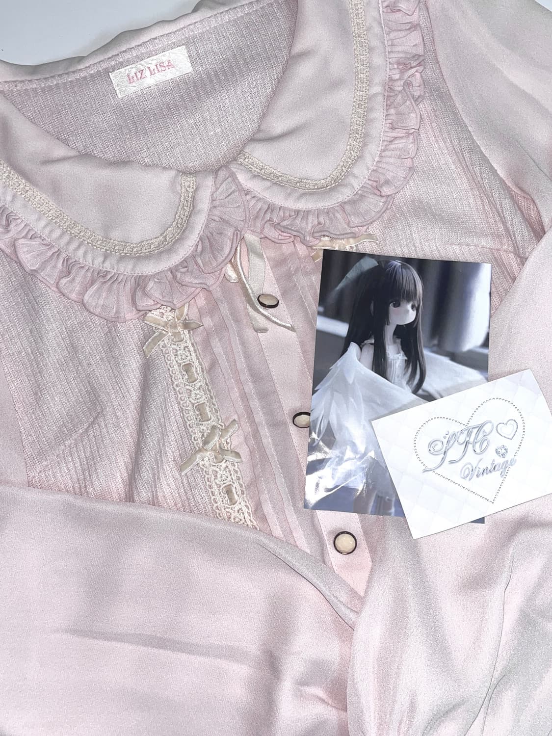 리즈리사 핑크 블라우스 상품이미지1