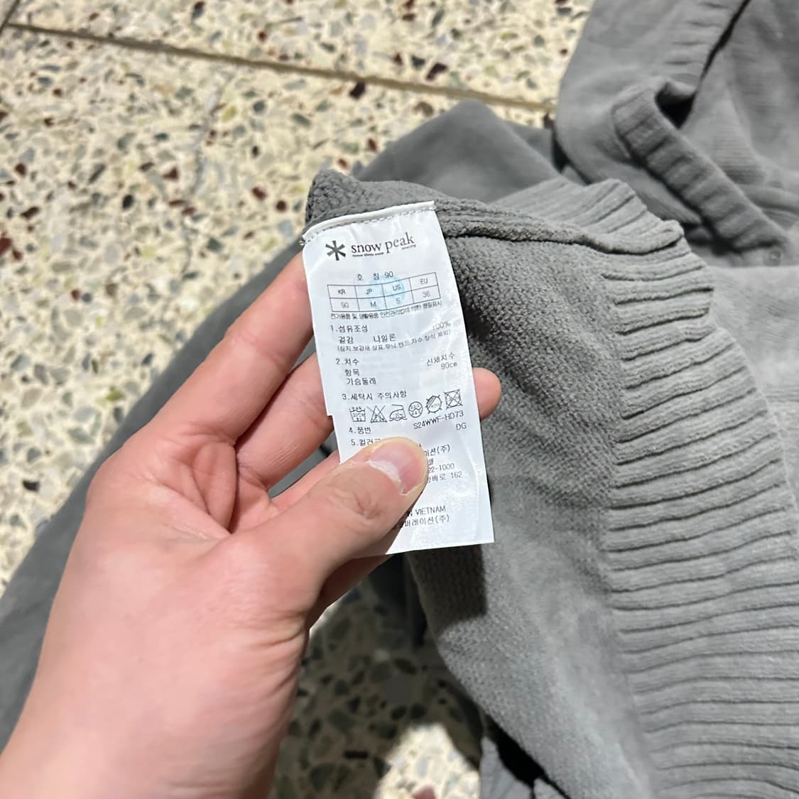 스노우피크 반버튼 니트 후드티  상품이미지6