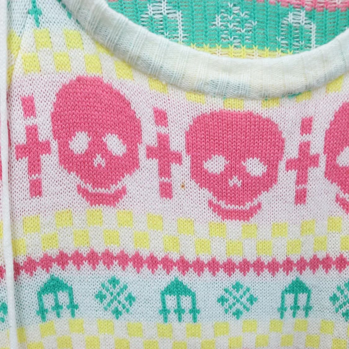 JE VOUDRAIS 스컬 후드 반팔 니트 원피스 61308 상품이미지9