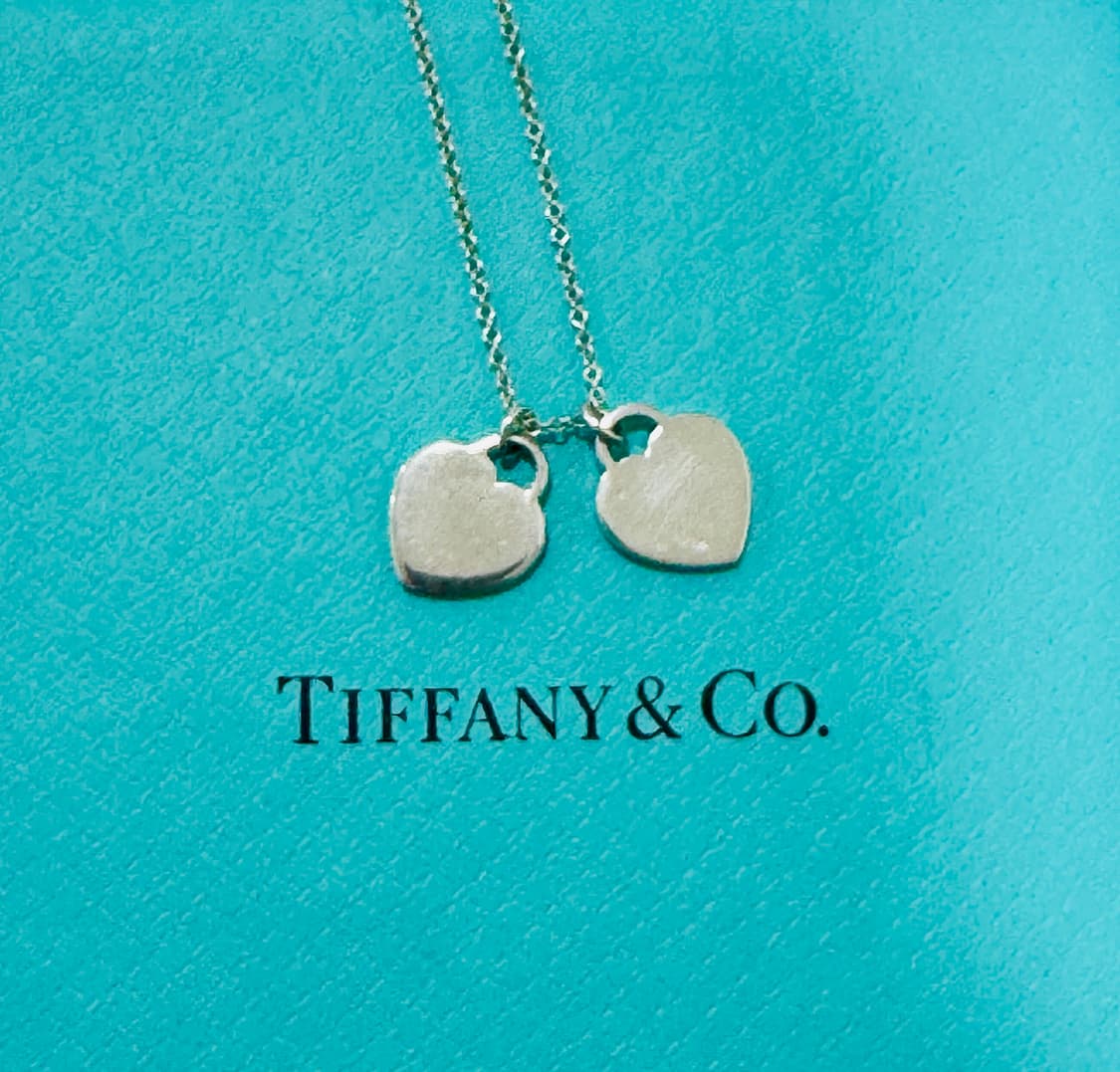 티파니앤코 리턴투 더블하트 목걸이(블루 애나멜)/미니 상품이미지2