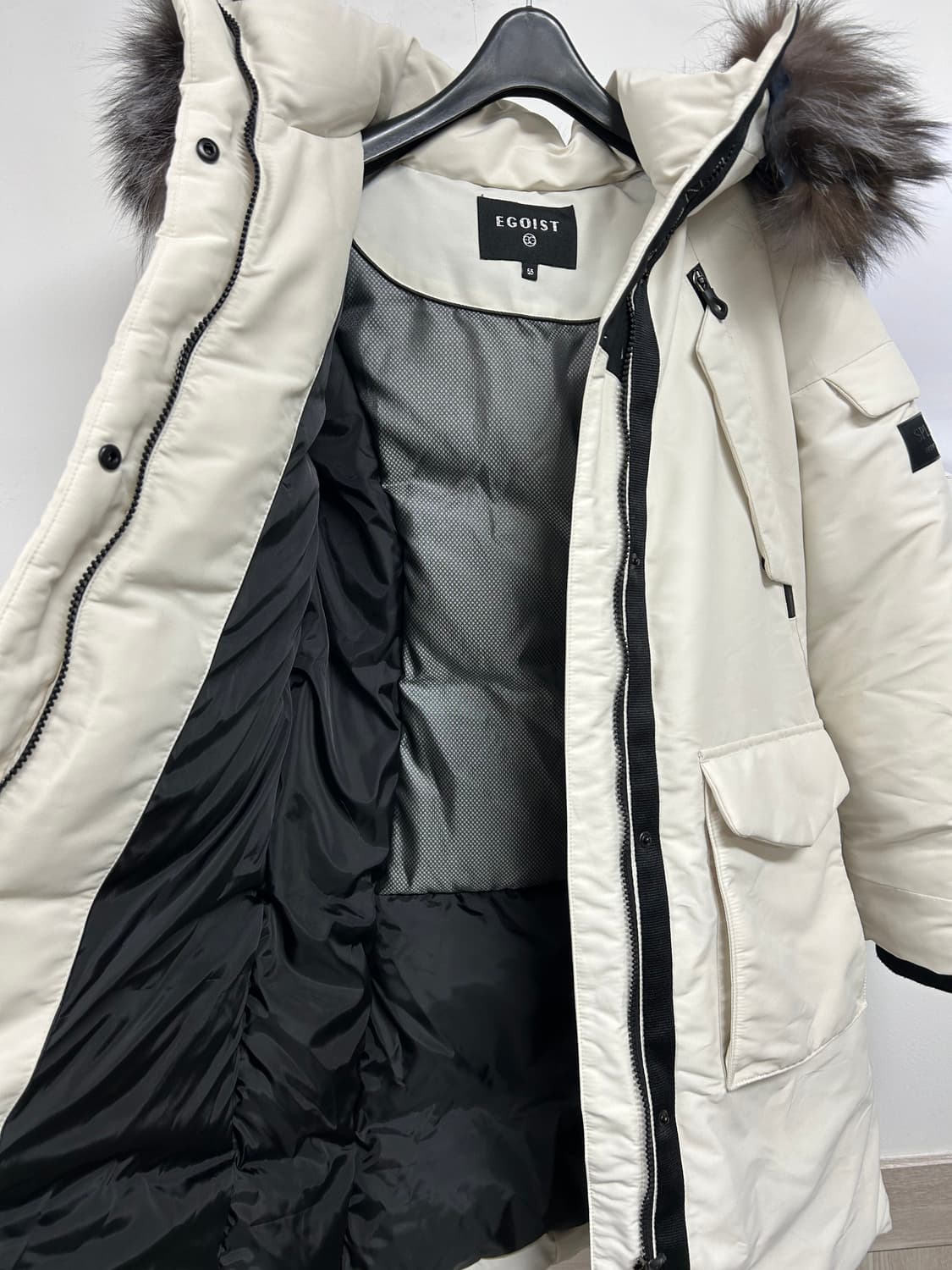 에고이스트 여성 덕다운 패딩 아이보리 55 상품이미지8