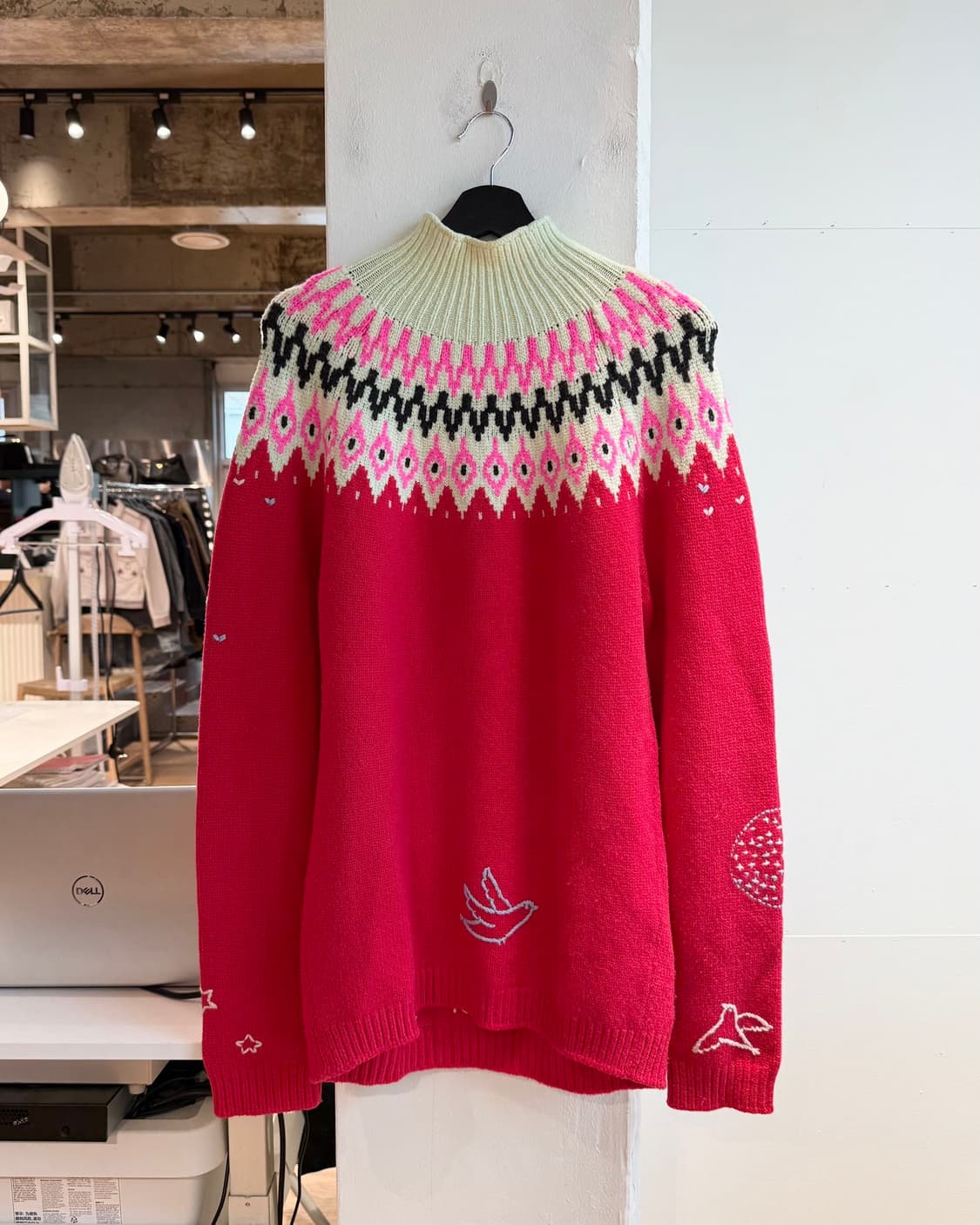 니나 리치 레드 크리스마스 라운드 니트  상품이미지7