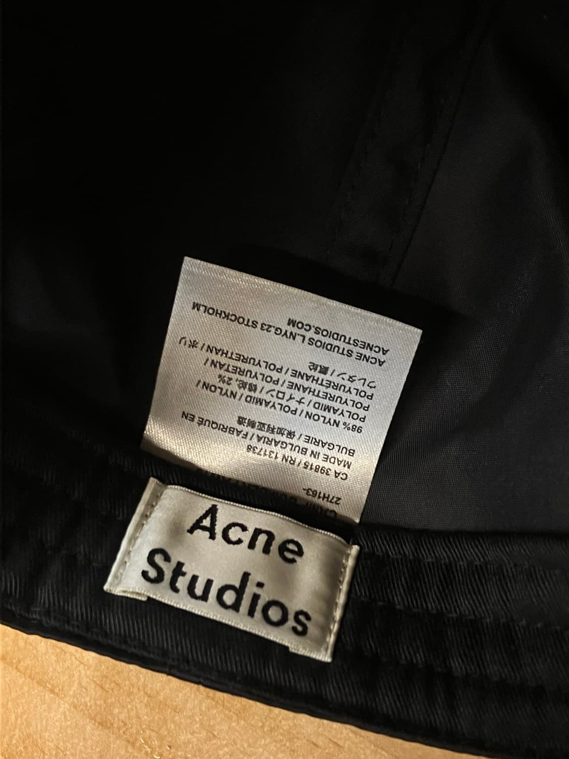 아크네스튜디오 심플 나일론 볼캡 블랙 #csz2929 상품이미지3