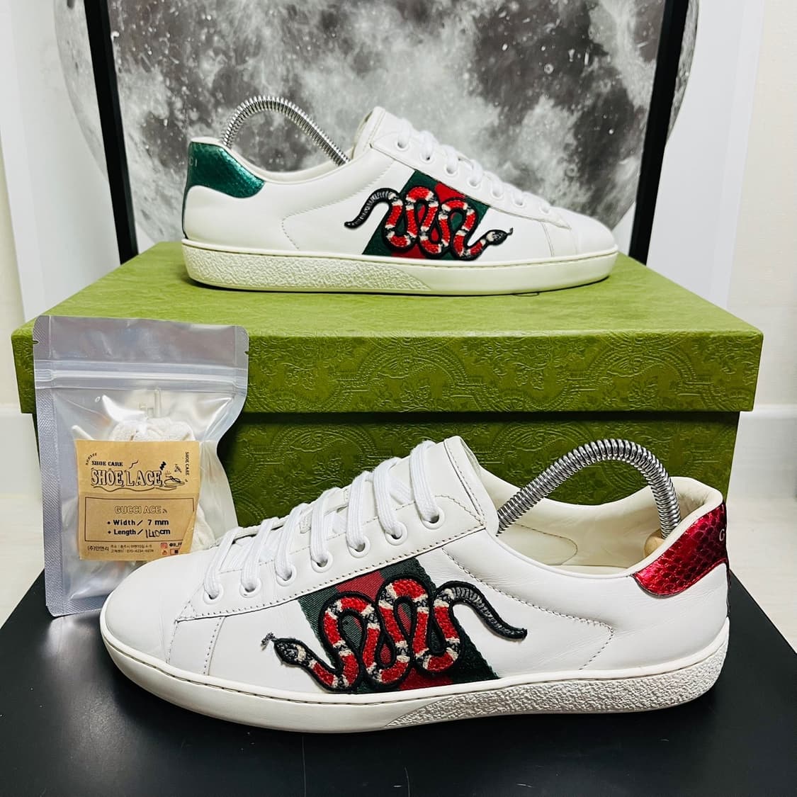 정품 6.5) 구찌 에이스 스네이크 스니커즈 265~270 상품이미지1
