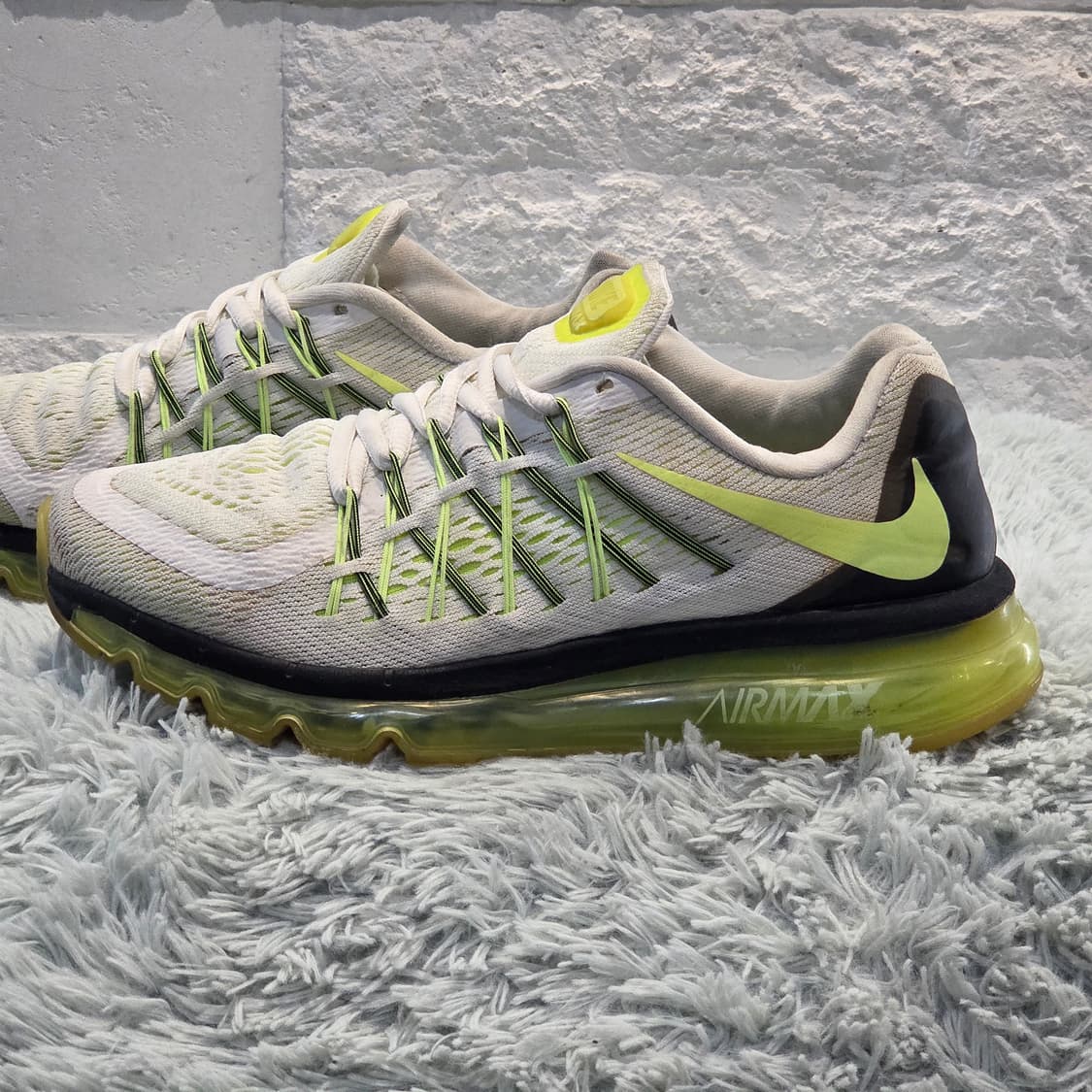 5q-23:나이키 에어맥스 2014 화이트 라임 (24.5cm) 상품이미지2